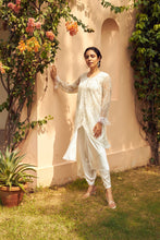 Load image into Gallery viewer, Seraphic Sequins Potli UpDown Tunic with Dhoti Pants - White