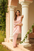 Load image into Gallery viewer, Sahanna Scalloped Tunic Co-ordinated with Pleated Pants - Blush