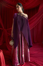 Load image into Gallery viewer, Divine Embroidered Cape with Brocade Ghagra - Hibiscus