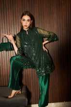 Load image into Gallery viewer, Sarah Sequins Fragrant Tunic Set- Emerald Green