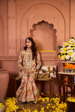 Load image into Gallery viewer, Elizey Paisley Embroidered Sharara Set - Ivory