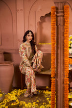 Load image into Gallery viewer, Elizey Paisley Embroidered Sharara Set - Ivory