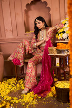 Load image into Gallery viewer, Elizey Paisley Embroidered Sharara Set - Fuschia