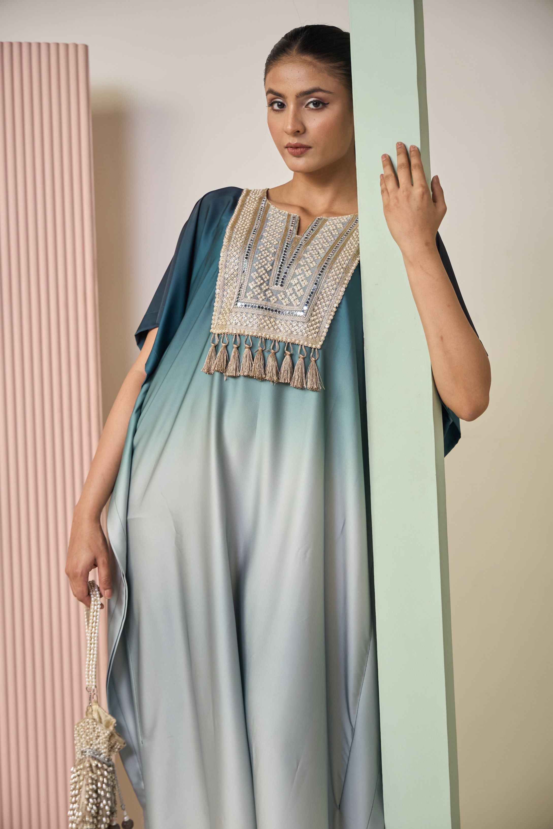 Kathryn Kaftan Mirror Dress - Grey