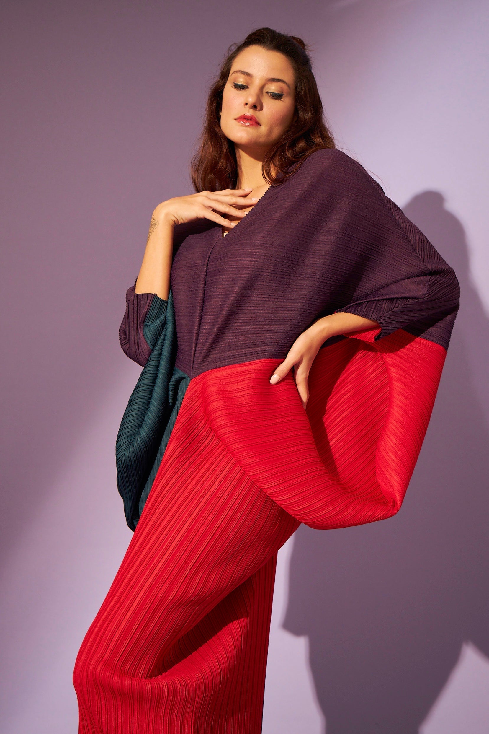Kimono Dress With V-Neckline for Girls & Women