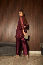 Load image into Gallery viewer, Sarah Sequins Fragrant Tunic Set- Mulberry