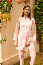 Load image into Gallery viewer, Sahanna Scalloped Tunic Co-ordinated with Straight Pants - Blush