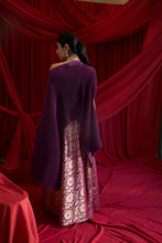 Load image into Gallery viewer, Divine Embroidered Cape with Brocade Ghagra - Hibiscus