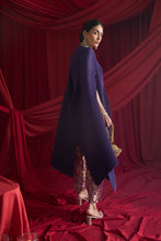Load image into Gallery viewer, Divine Embroidered Cape with Brocade Pants - Purple