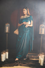 Load image into Gallery viewer, Avyah Divine Cape with Dhoti Skirt - Deep Teal