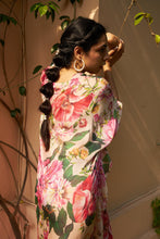 Load image into Gallery viewer, Floral Fantasy Cinched-in Kaftan Dress - Pink Magic