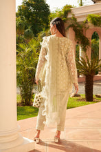 Load image into Gallery viewer, Exquisite Embroidered Slit Peplum Kurta With Straight Pants - Pistachio