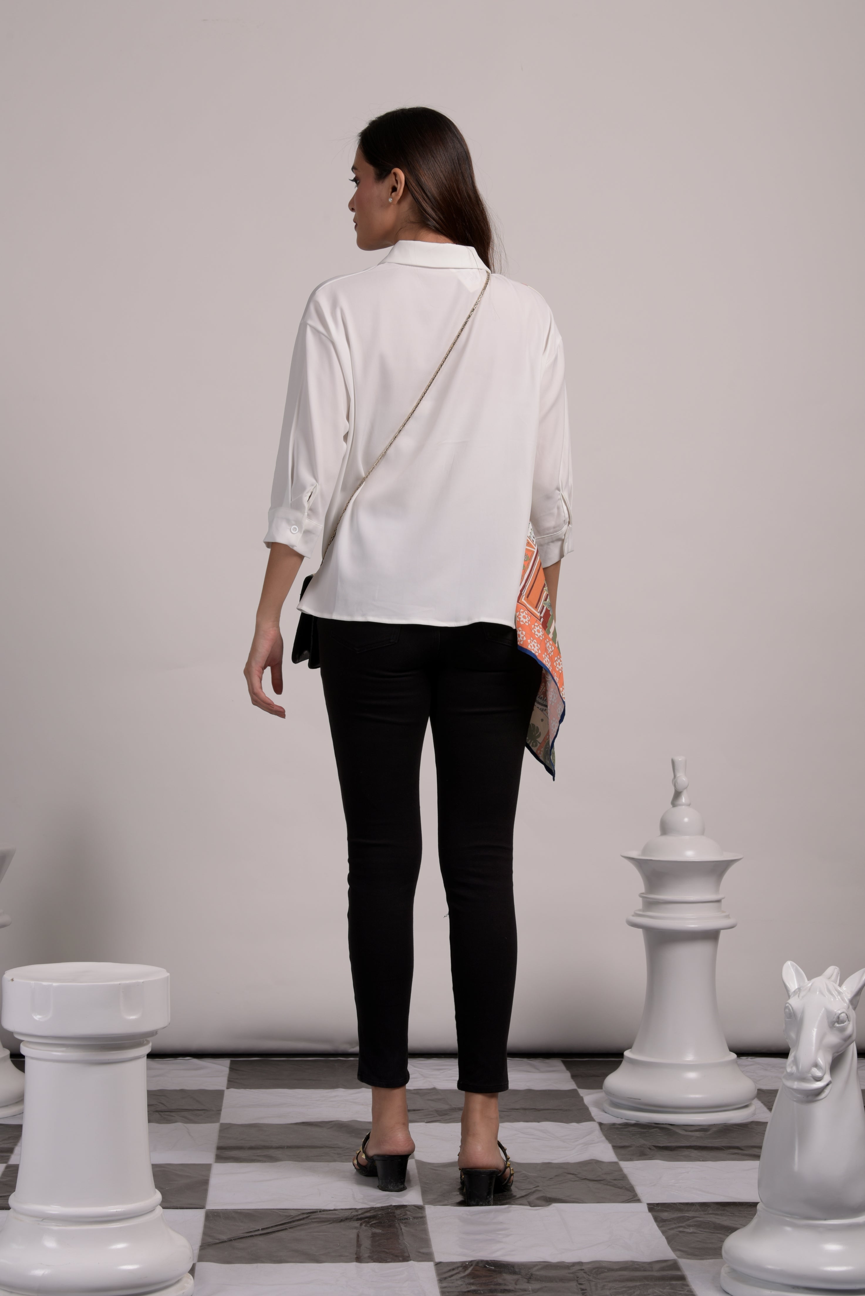 Dandelion Abstract Shirt - Printed Orange