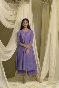 Kiara Kurta with Culotte Pants - Lavender