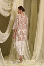 Load image into Gallery viewer, Myra Mesh Floral Sequins Kurta With Salwar - Beige