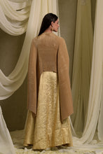 Load image into Gallery viewer, Divine Embroidered Cape With Brocade Ghagra - Gold