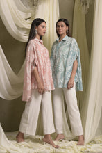 Load image into Gallery viewer, Elahe Embroidered Rowan Shirt - Aqua Blue