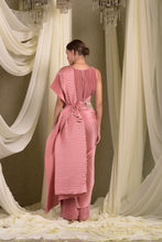 Load image into Gallery viewer, Classy Pleated Saree - Blush Pink