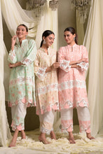 Load image into Gallery viewer, Myra Mesh Floral Lace Kurta with Pant - Beige Rose