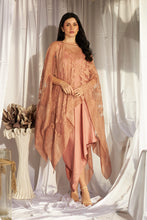 Load image into Gallery viewer, Slip Easy Dress with Organza Cape - Blush Peach