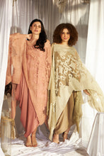 Load image into Gallery viewer, Slip Easy Dress with Organza Cape - Blush Peach