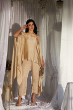 Load image into Gallery viewer, Divine Sequins Embroidered Cape Co-ordinated with Pants - Nude