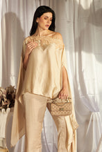 Load image into Gallery viewer, Divine Sequins Embroidered Cape Co-ordinated with Pants - Nude