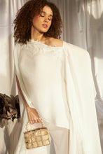 Load image into Gallery viewer, Divine Sequins Embroidered Cape Co-ordinated with Pants - Ivory