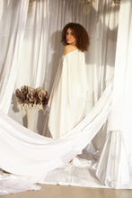 Load image into Gallery viewer, Divine Sequins Embroidered Cape Co-ordinated with Pants - Ivory