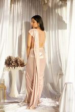 Load image into Gallery viewer, Magnificent Metallic Skirt Saree with Sequins Blouse - Blush Pink