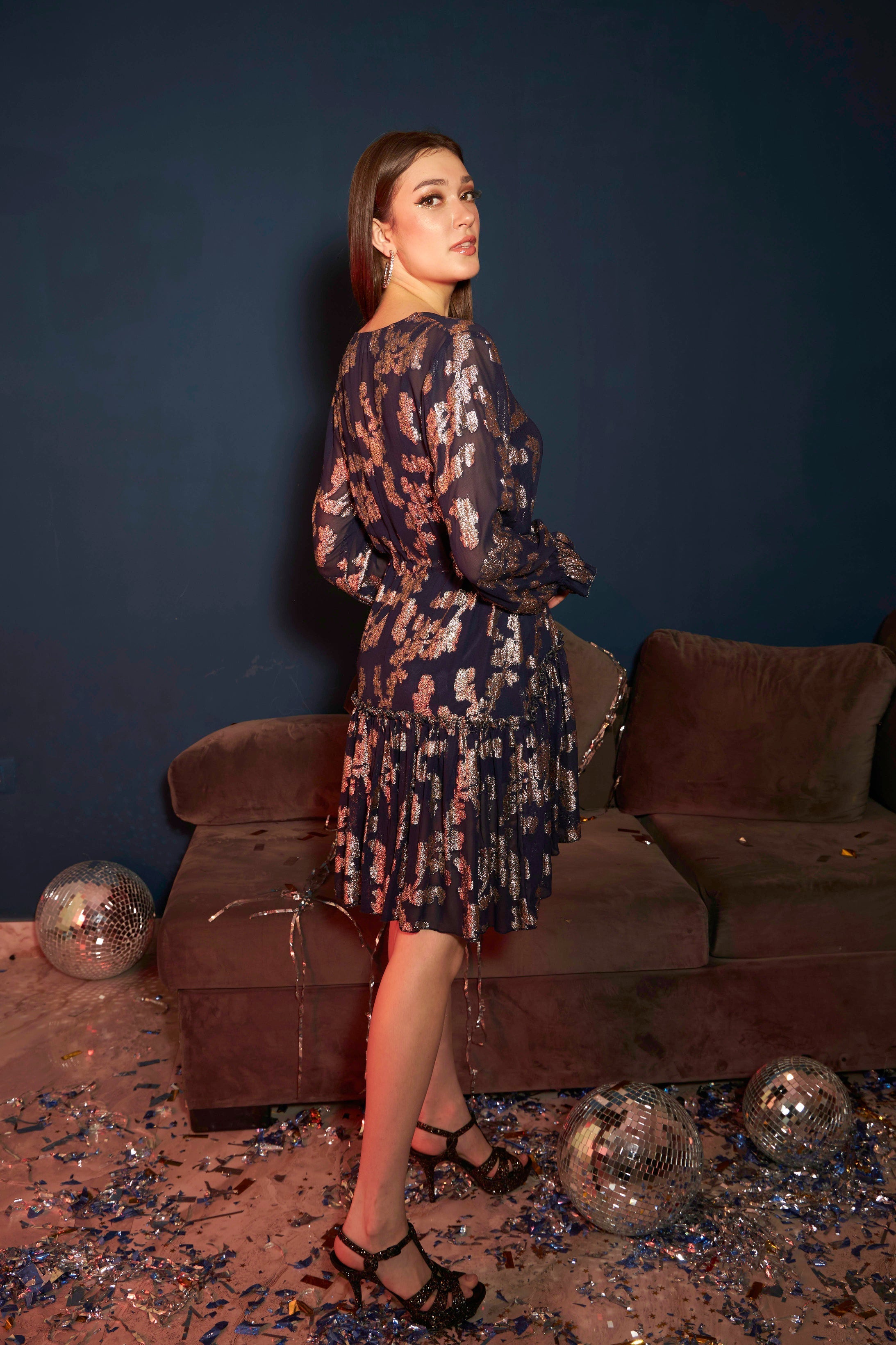 Miami Muse Mesh Dress - Berry Blue
