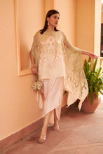 Load image into Gallery viewer, Slip Easy Dress with Organza Cape - Olive Blush