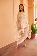 Load image into Gallery viewer, Slip Easy Dress with Organza Cape - Olive Blush