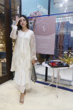 Load image into Gallery viewer, Anisha Sethi in our Seraphic Sequins Potli UpDown Tunic with Dhoti Pants - White