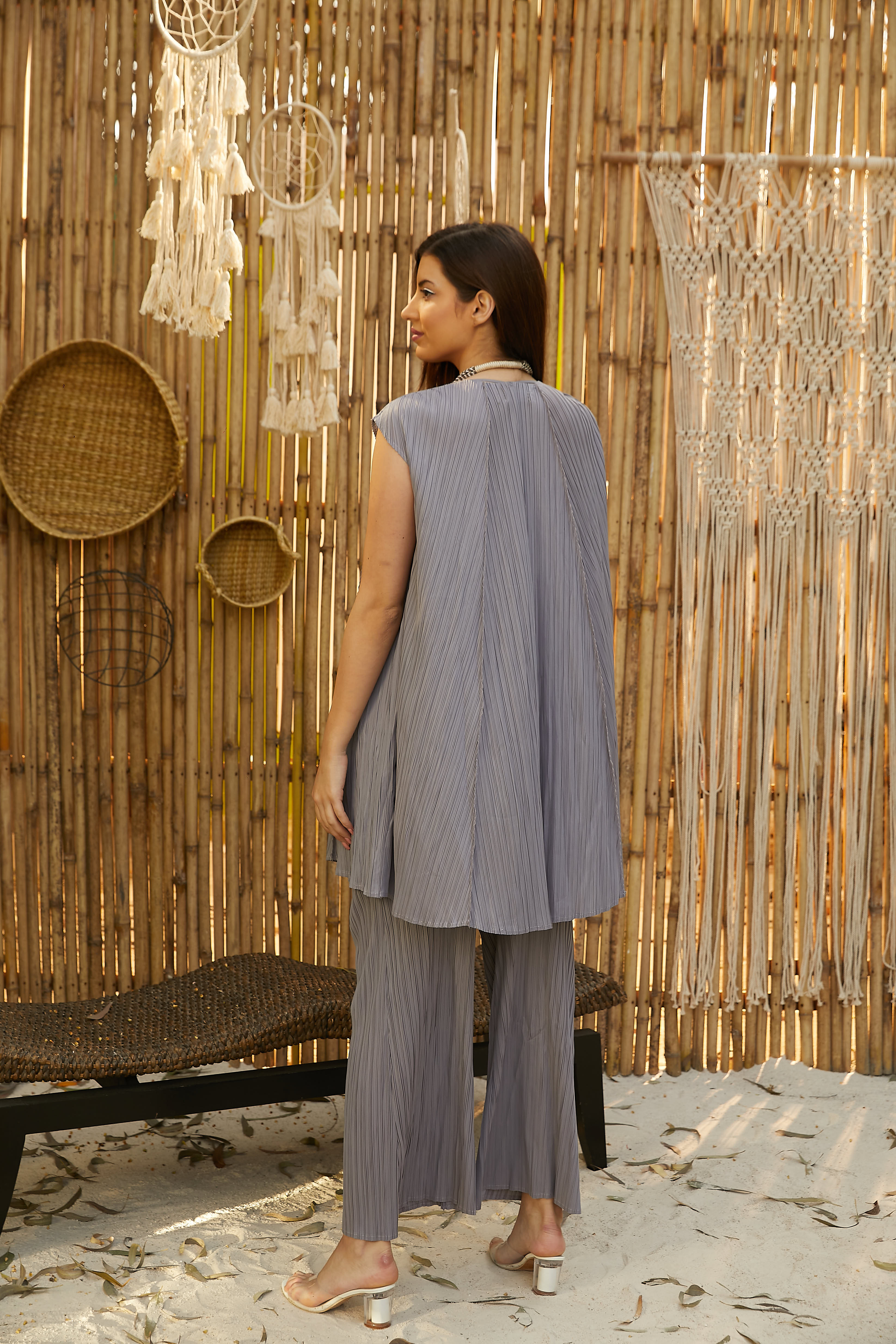 Cara Co-ord Set - Feather Grey