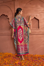 Load image into Gallery viewer, Banarasi Begum Embroidered Kaftan - Pink