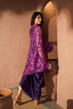 Load image into Gallery viewer, Slip Easy Dress With Chantilily Lace Cape - Purple