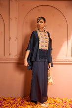 Load image into Gallery viewer, Kiri Patch Work Kurta With Flared Pant - Blue