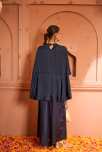 Load image into Gallery viewer, Kiri Patch Work Kurta Top With Flared Pant - Blue