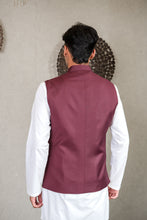 Load image into Gallery viewer, CLASSY ETHNIC NEHRU JACKET BURGENDY