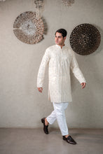 Load image into Gallery viewer, MIRROR EMBROIDERY KURTA WITH PANT