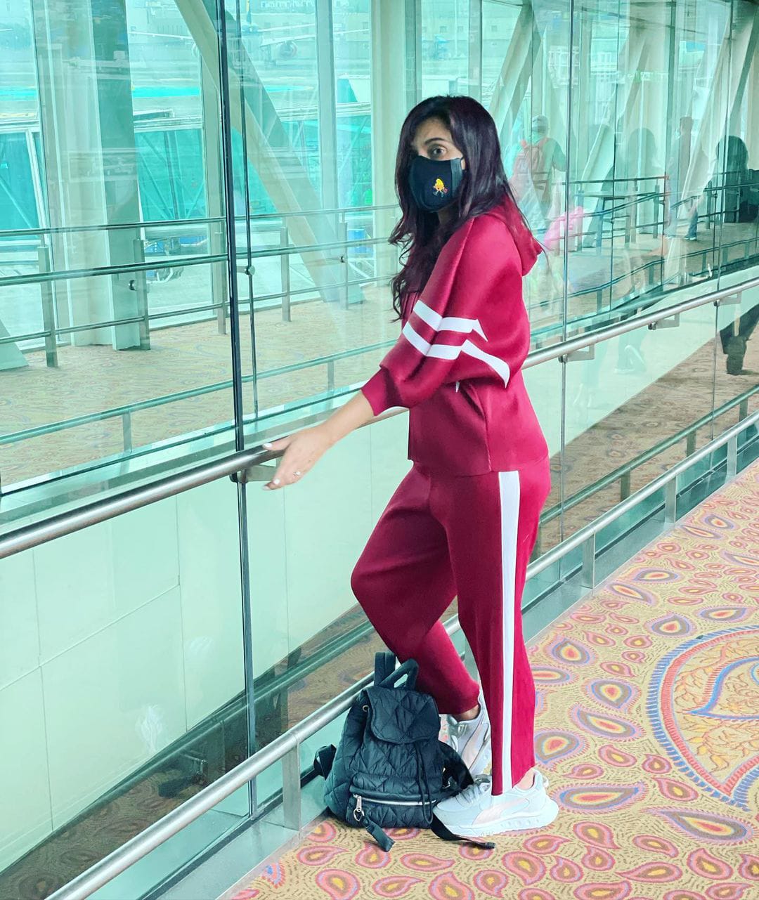 Miss Malini in our Carol Chapeau Co-ord Set - Red