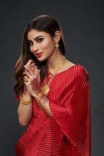 Load image into Gallery viewer, Mouni Roy in Classy Pleated Gown Saree - Red