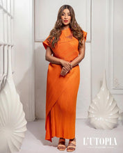 Load image into Gallery viewer, Nyraa M. Banerjee in our Wendy Butterfly Dress - Orange