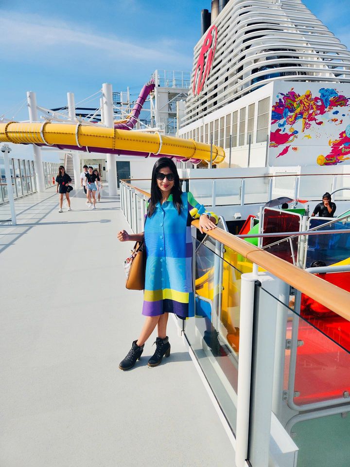 Colour Me Up Shirt Dress - Blue &amp; Yellow