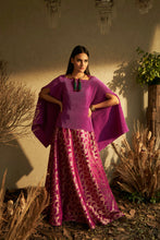 Load image into Gallery viewer, Nora Cape with Brocade Ghagra - Magenta