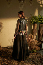 Load image into Gallery viewer, Sarah Sequin top with organza Skirt - Black