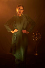 Load image into Gallery viewer, Bandgala Tunic Set with Seq Pant and Seq Scarf - Green