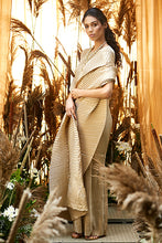 Load image into Gallery viewer, Classy Pleated Gown Saree - Nude