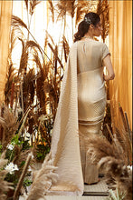 Load image into Gallery viewer, Classy Pleated Gown Saree - Nude